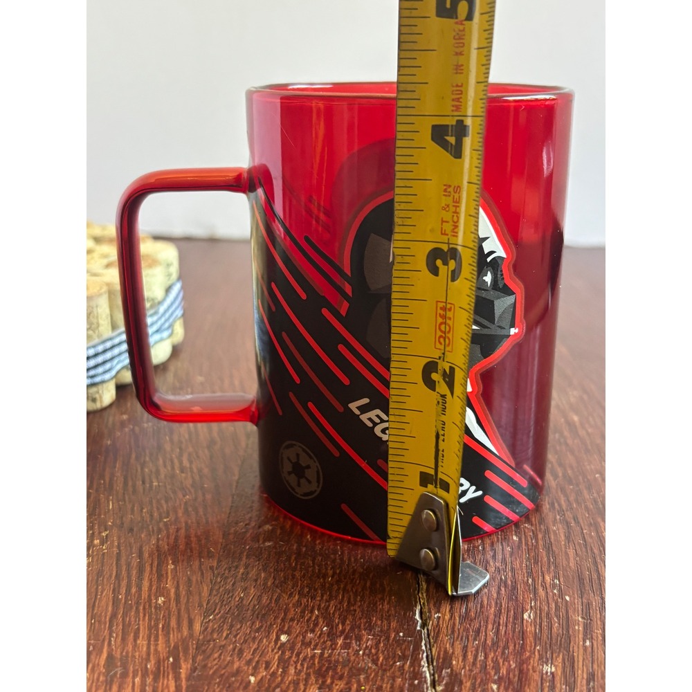 Star Wars Darth Vader Legendary Red Glass Coffee Mug Hallmark Disney Imperial - Picture 4 of 7